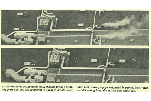 Aerial photo of heat recovery project