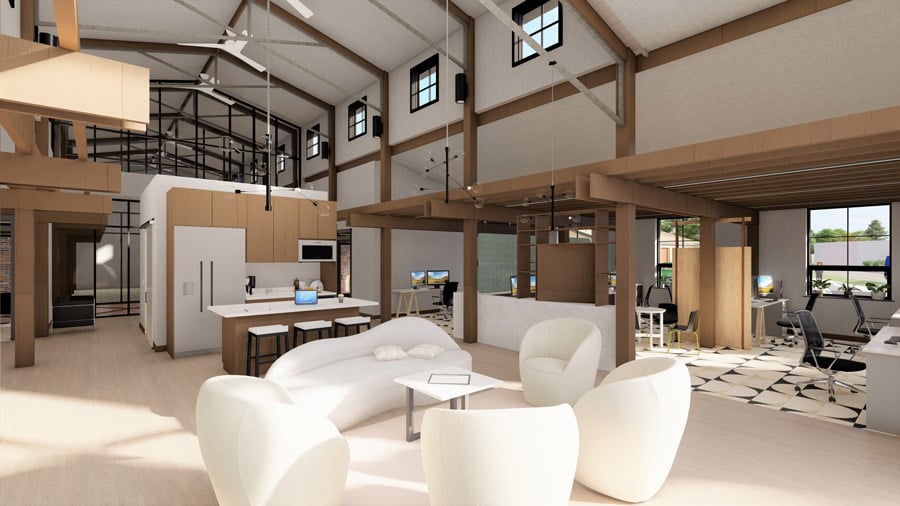 Rendering: Interior Office Space