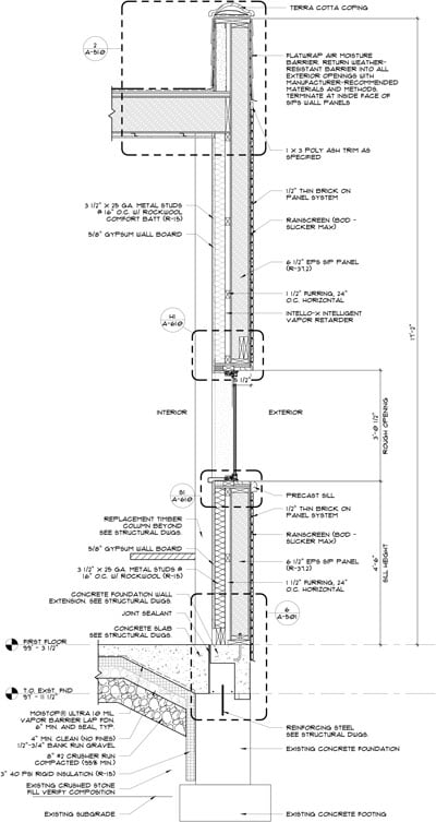 print of wall section