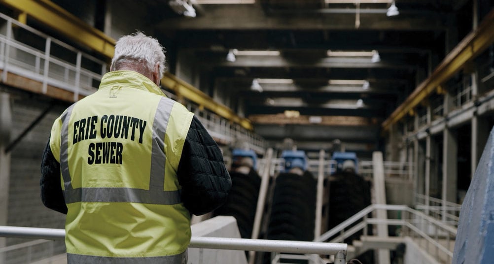 Erie County sewer worker